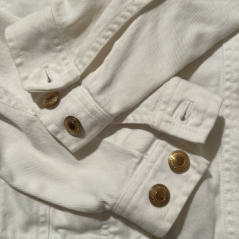 Classic Lauren Jeans white jean jacket - Picture 3 of 3